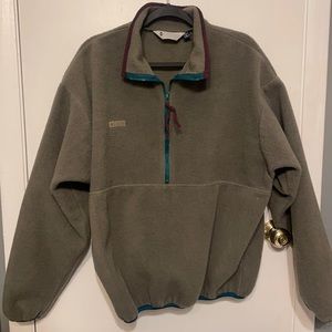 Vintage Columbia Green Quarter-zip (M/L)